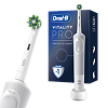 Oral-B Электрическая зубная щетка Vitality PRO D103.413.3 CrossAction Protect X Clean White белая 1 шт