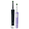 Oral-B Набор Электрическая зубная щетка Vitality PRO D103.413.3 CrossAction Protect X Clean Black& Lilac черная,лиловая 1 уп