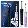 Oral-B Набор Электрическая зубная щетка Vitality PRO D103.413.3 CrossAction Protect X Clean Black& Lilac черная,лиловая 1 уп