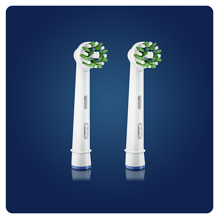 Oral-B Насадка для электрической зубной щетки CrossAction CleanMaximiser EB50BRB белые 2 шт