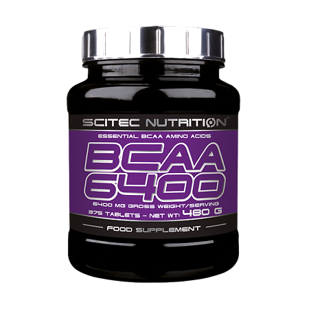 Аминокислоты Scitec Nutrition BCAA 6400 таблетки по 1,28 г 375 шт