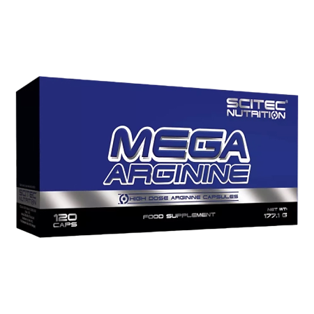 Аминоскилота Аргенин Scitec Nutrition Mega Arginine капсулы по 1,48 г 120 шт