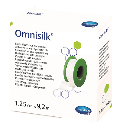 Пластырь Омнисилк/Omnisilk на шелковой основе 9,2 м х 1,25 см 1 шт