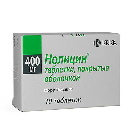 Нолицин таблетки покрыт.плен.об. 400 мг 10 шт